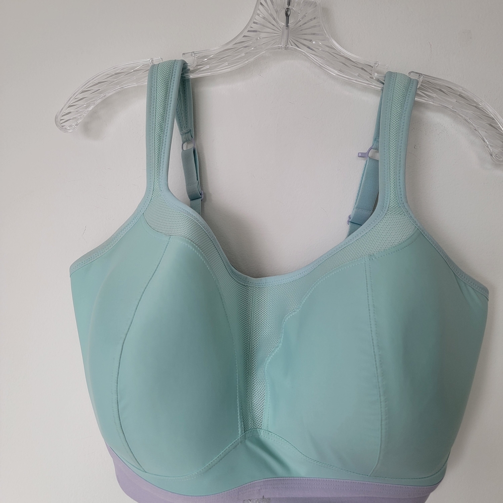 Panache Aqua and Lavender Sports Bra Size 40 - Picture 5 of 8